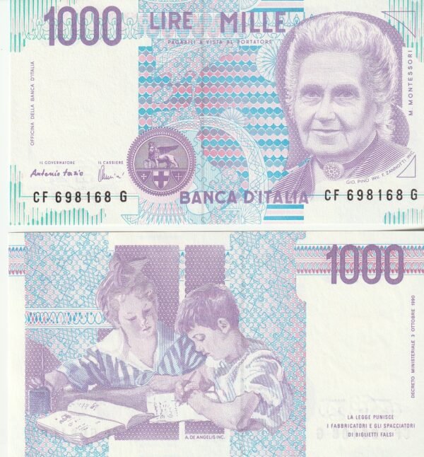 Italia ITA-P-114 (Prueba del billete), 1.000 Lire, 3-10-1990, UNC