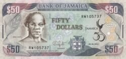 Jamaica JAM-P-89, 50 $, 6-8-2012, UNC
