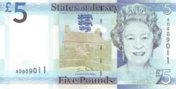 Jersey JER-P-33, 5 Pounds, ND-2010, UNC
