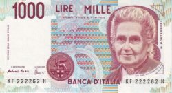 Italia ITA-P-114c, 1.000 Lire, 3-10-1990, UNC