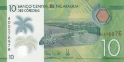 Nicaragua NIC-P-209a, 10 Córdobas, 2014, Polímero, UNC