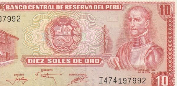 Perú PER-P-112 10 Soles de Oro, 17-Nov.-1976, UNC