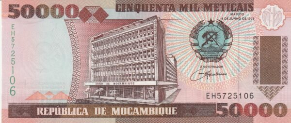 Mozambique MZB-P-138, 50.000 Meticais, 16-6-1993, UNC