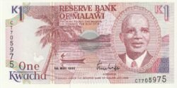 Malawi MLW-P-23b, 1 Kwacha, 1-5-1992, UNC