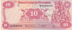 Nicaragua NIC-P-134, 10 Córdobas, D-1979, UNC