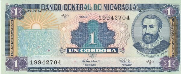 Nicaragua NIC-P-179, 1 Córdoba, 1995, UNC