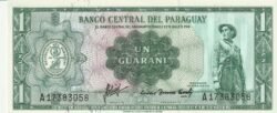 Paraguay PAR-P-193a.2, 1 Guaraníes, 1952, UNC
