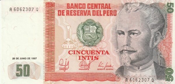 Perú PER-P-131b, 50 Intis, 26-6-1987, UNC