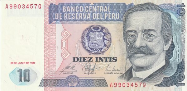 Perú PER-P-129, 10 Intis, 26-6-1987, UNC