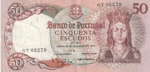 Portugal PTG-P-168, 50 Escudos, 1964, Nº GT 05279XF