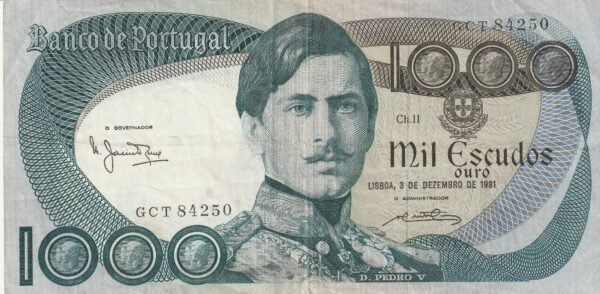 Portugal PTG-P-175c(2), 1.000 Escudos, 3-12-1981, XF-