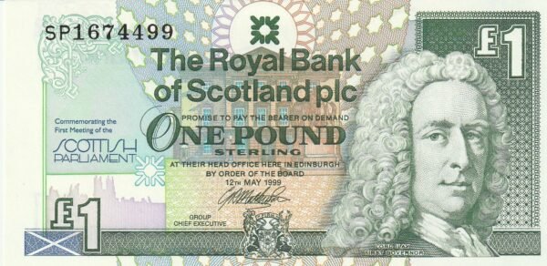 Escocia SCL-P-360, 1 Pounds, 12-5-1999, UNC