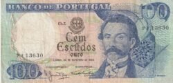 Portugal PTG-P-169, 100 Escudos, 1965, Fine+