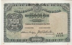 Portugal PTG-P-105a, 500 Escudos, Nº.- 4AM/ZUOX, XF