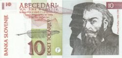 Eslovenia ESV-P-11a, 10 Tolarjev, 15-1-1992, UNC
