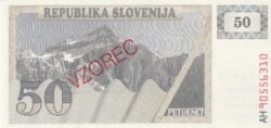 Eslovenia ESV-P-5a Spec, 50 Tolarjev, 1990, UNC