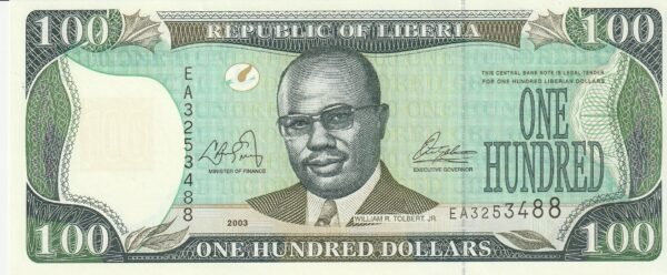 Liberia LIB-P-30a, 100 $, 2003, UNC