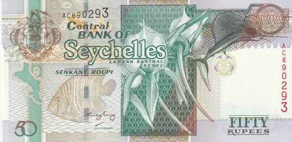 Seychelles SYC-P-39A, 50 Rupees, ND-2005, UNC