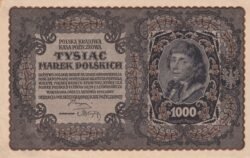 Polonia POL-P-29, 1.000 Marek, 1919, Look Scand, XF+++