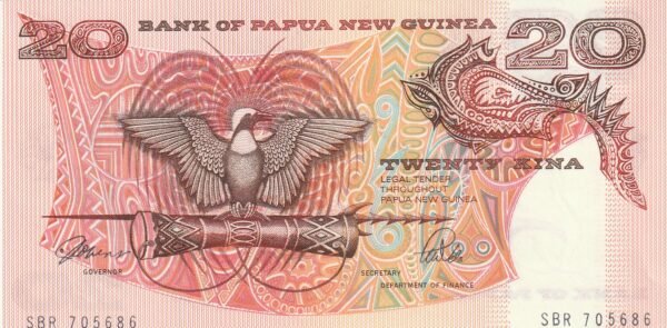 Papúa Nueva Guinea PNG-P-10a, 20 Kina, ND-1989/92, UNC