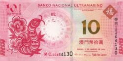 Macao MAC-P-85, 2012, Año del Dragón, B.N.U., UNC
