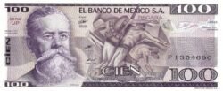 México MEX-P-74c, 100 Pesos, 25-3-1982, UNC