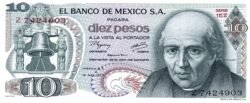 México MEX-P-63i(3), 10 Pesos, Serie 1FA, 18-2-1977, UNC