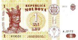 Moldavia MDV-P-8i.1, 1 Lei, 2013, UNC