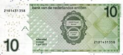 Antillas Holandesas NTA-P-28e, 10 Gulden, 1-6-2011, UNC