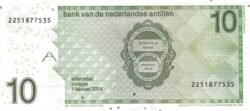 Antillas Holandesas NTA-P-28g, 10 Gulden, 1-2-2014, UNC