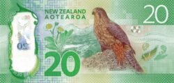 Nueva Zelanda NZL-P-193(16), 20 $, 2016, Polímero, UNC