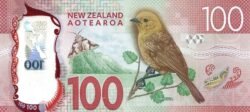 Nueva Zelanda NZL-P-195, 100 $, 2016, Polímero, UNC