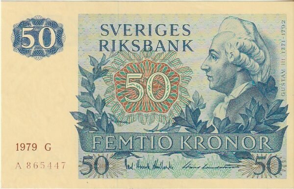 Suecia SWD-P-53c, 50 Kronor, 1979-G, UNC