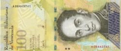 Venezuela VNZ-P-100a, 100 Bolívares, 7-9-2017, UNC