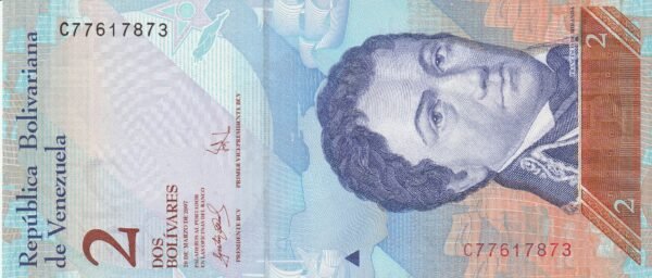 Venezuela VNZ-P-88a, 2 Bolívares, 20-5-2007, UNC