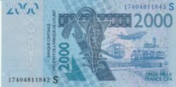 West Africa States(Guinea-Bissau) SNG-P-916Sq, 2017, 2.000 Fcos., UNC