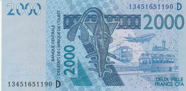 West Africa States(Malí) MLI-P-416Dm, 2013, 2.000 Fcos., UNC