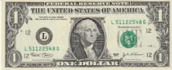 Estados Unidos USA-P-515a "L",  San Francisco, 1 $, 2003, UNC