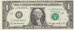 Estados Unidos USA-P-523a  "L", 1 $, San Francisco, 2006, UNC