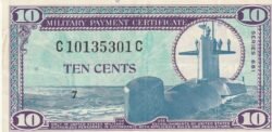 Estados Unidos USA-P-M76, 10 Ctmos., Nº.- C10135301C, Serie 681, Look Scand, aUNC