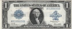 Estados Unidos USA-P-342, 1 $, Nº.- A91888956E, 1923, Look Scand, XF++