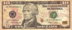 Estados Unidos USA-P-532 "G7", 10$, Chicago, 2009, UNC