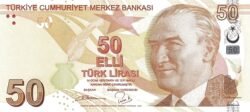Turquía TRK-P-225b, 50 Lire, 2009, Escritora Fatma Aliye (1862-1936), UNC