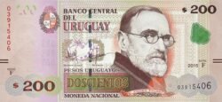 Uruguay URG-P-96, 200 Pesos, 2015, UNC