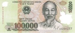 Vietnam del Norte VNT-P-122b, 100.000 Döng, 2005, Polímero,  UNC