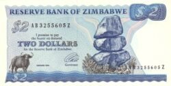 Zimbabwe ZBW-P-1c, 2$, 1994, UNC