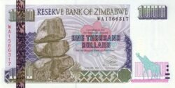 Zimbabwe ZBW-P-12a, 1.000 $, 2003, UNC