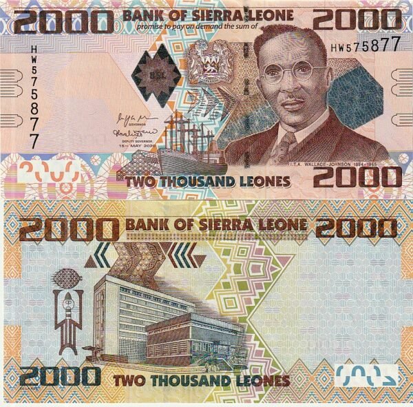 Sierra Leona SLN-P-31(20), 2.000 Leones, 15-Mayo-2020, UNC