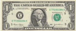 Estados Unidos USA-P-515a "E",  1 $, Washington, 2003, UNC