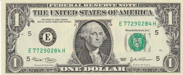 Estados Unidos USA-P-515a "E",  1 $, Washington, 2003, UNC